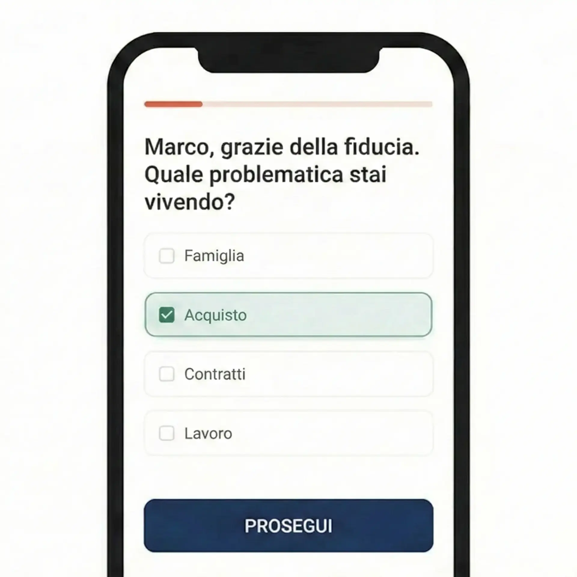 Step 1 Step 1 - questionario